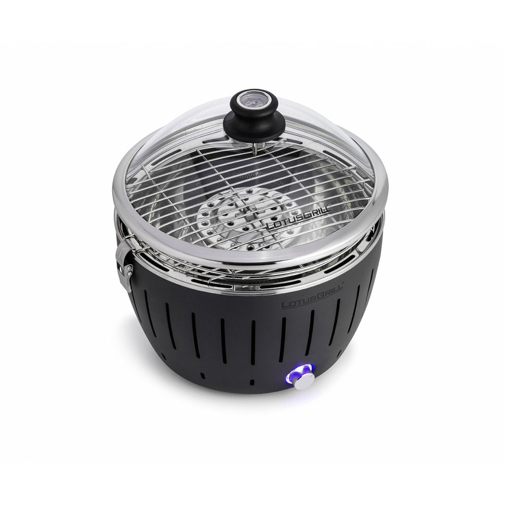 LotusGrill Glazen deksel met geïntegreerde thermometer voor Mini - Ø 290 mm