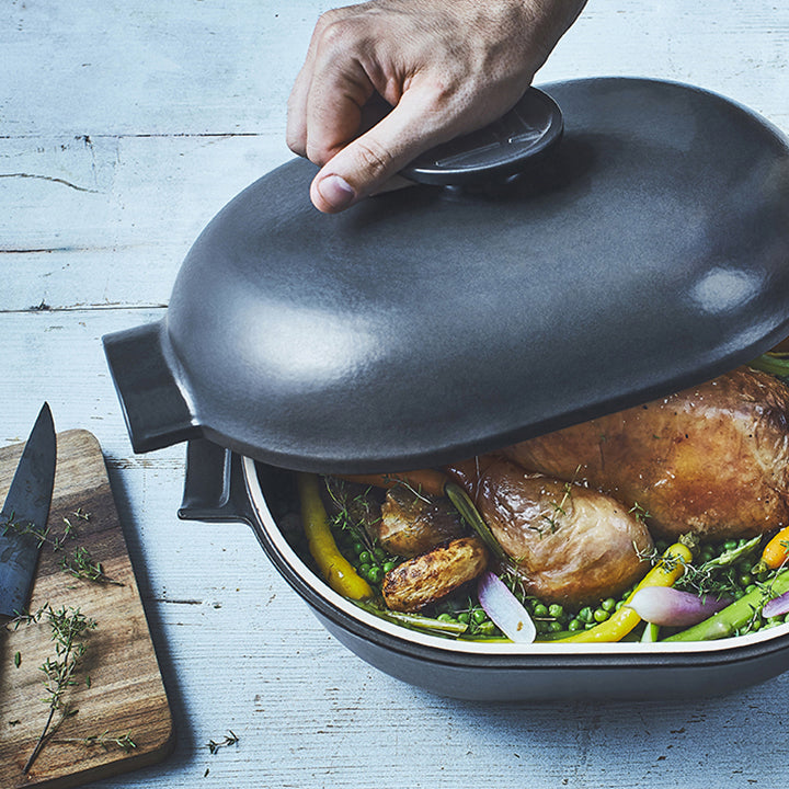 Emile Henry Kookpan ovaal Delight - 4.5Ltr - Slate