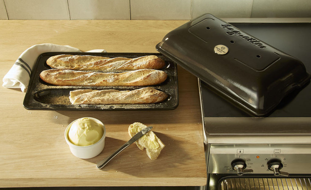 Emile Henry Baguettesvorm E-box - 390x240mm - Fusain
