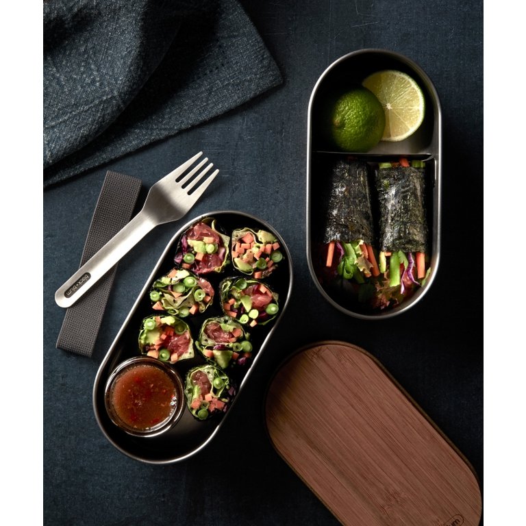 Black+Blum RVS Bento Lunchbox – 2 Compartimenten, Lekvrij & Duurzaam