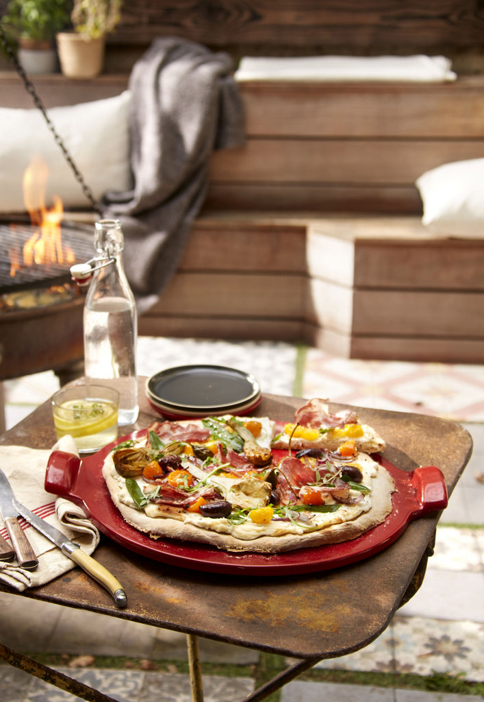 Emile Henry Pizzasteen E-Box - Ø365mm - Grand Cru