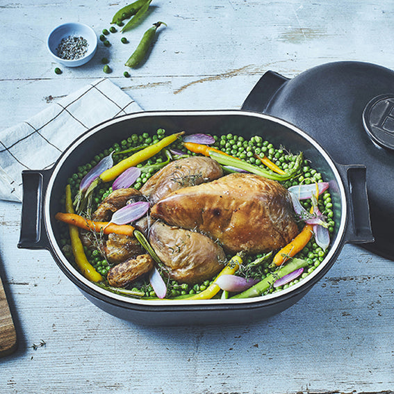 Emile Henry Kookpan ovaal Delight - 4.5Ltr - Slate