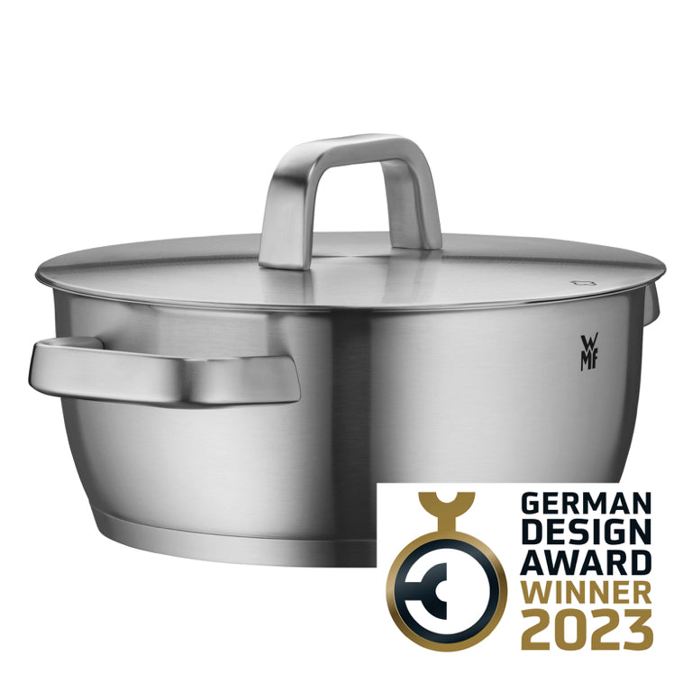WMF Iconic Kookpan Laag met Deksel – RVS
