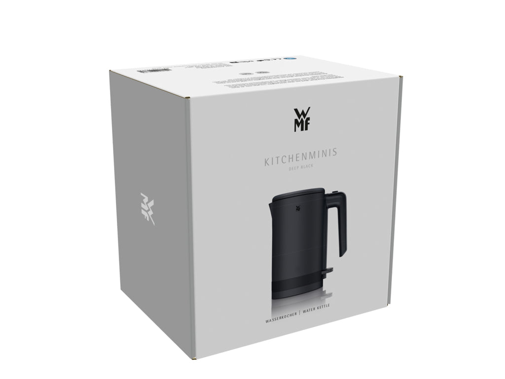 WMF KITCHENminis Waterkoker 0,8 L Diep Zwart – Compact & Elegant