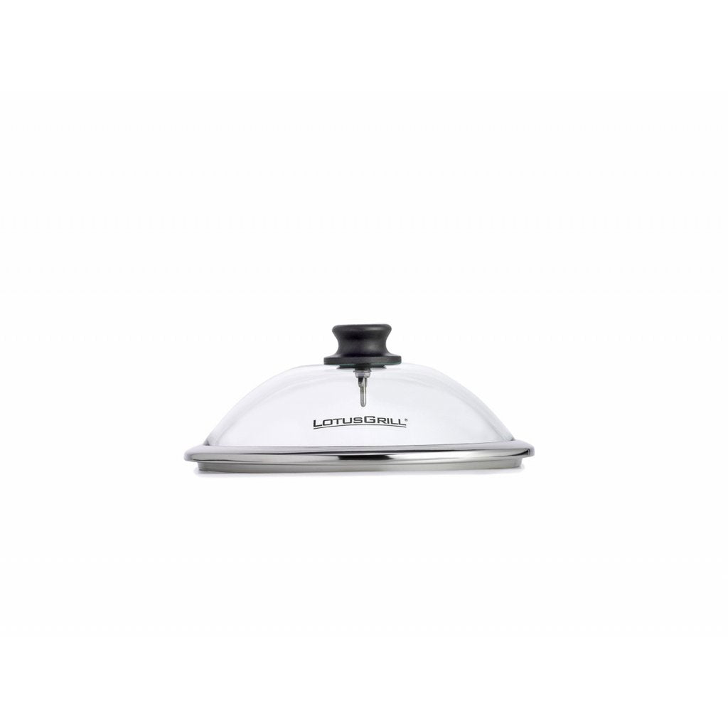 LotusGrill Glazen deksel met geïntegreerde thermometer voor Mini - Ø 290 mm
