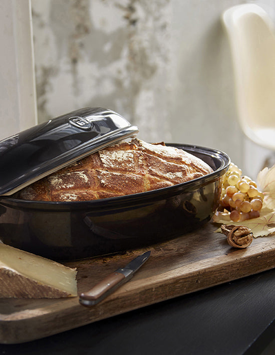 Emile Henry Broodbakvorm ambachtelijk E-box - 340x215x150mm - Fusain