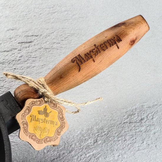 Maysternya Gietijzeren Koekenpan met houten handvat - Ø 24 x 4 cm