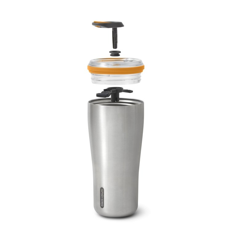 Black+Blum Thermo Reisbeker 0.6 Liter Oranje - Vak & lekvrij, warm & koud In één