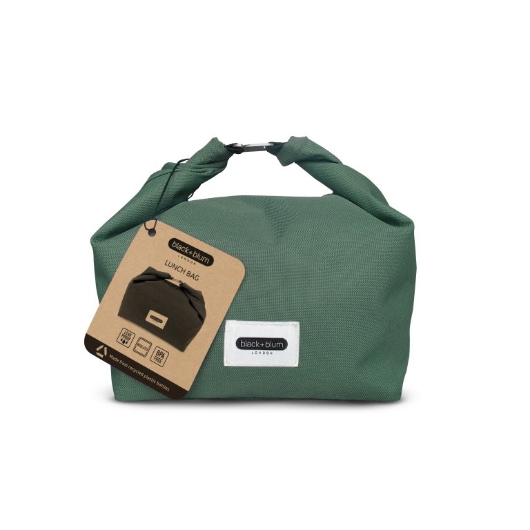 Black+Blum Lunchtas Gerecycled PET 6,7 L – Groen | Lichtgewicht, Lekvrij & Duurzaam