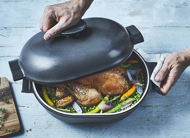 Emile Henry Kookpan ovaal Delight - 4.5Ltr - Slate