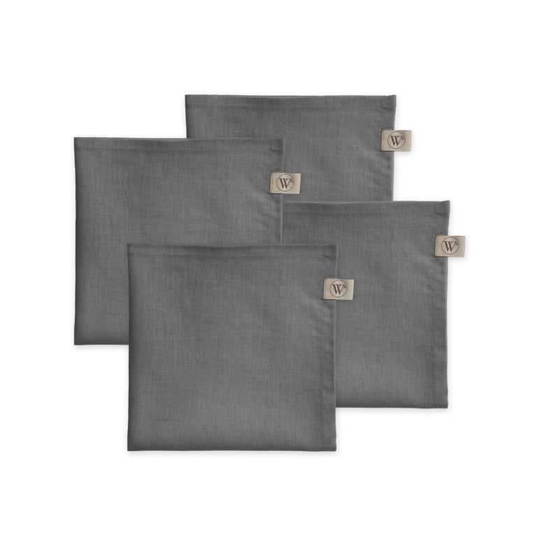 Walra Servet Set Lovely Linen 4-delig - Grijs