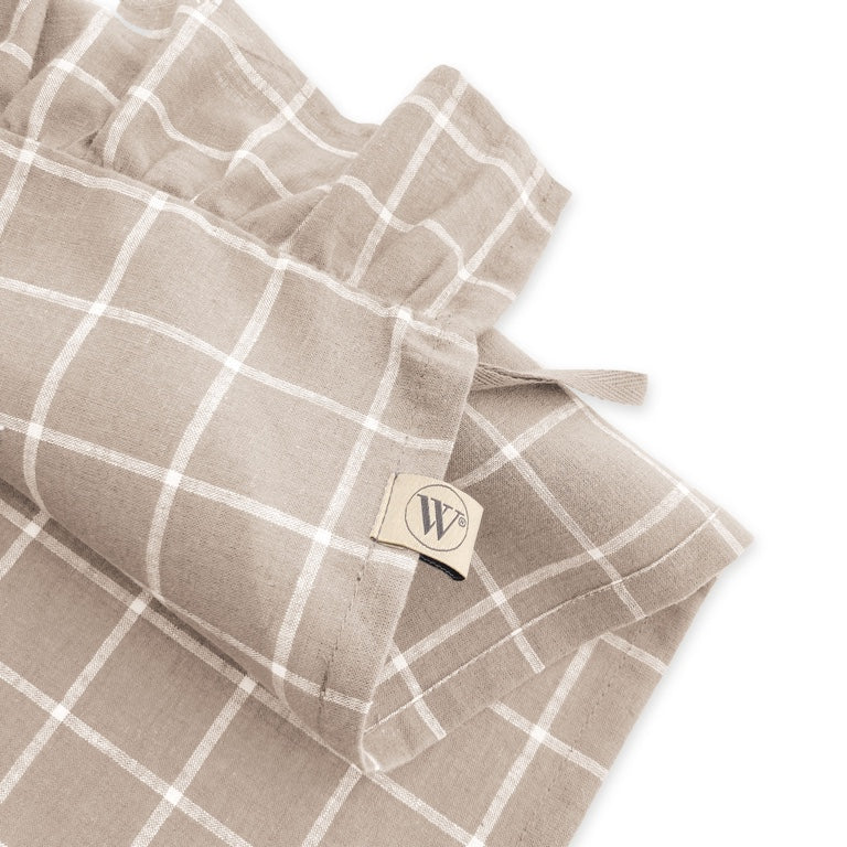 Walra Keukenset Lovely Linnen Ruffles Grijs – 3-delig – Elegant & Natuurlijk