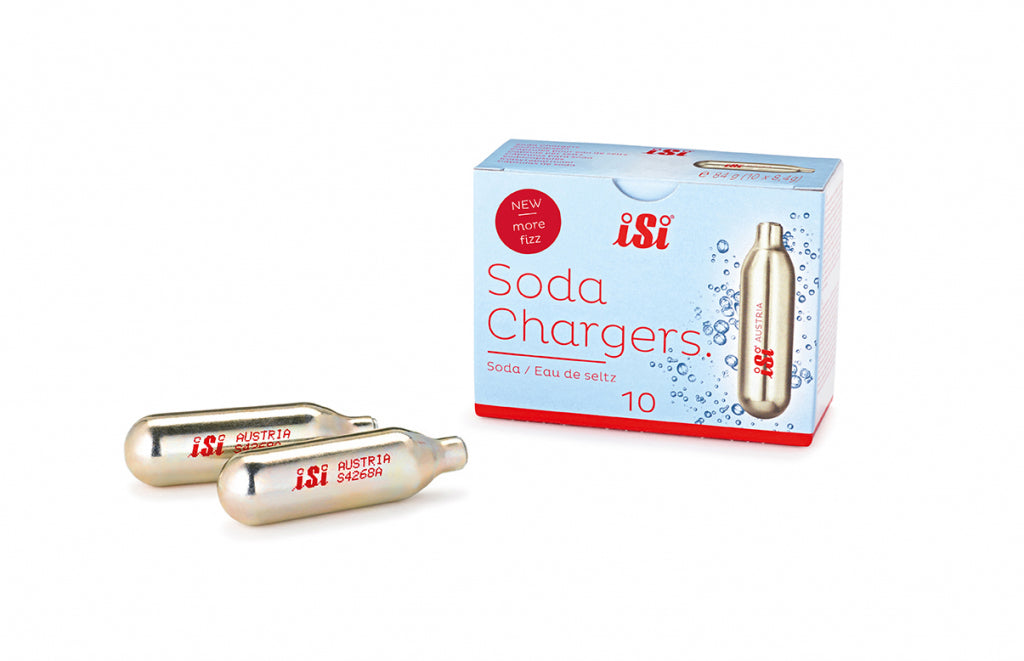 iSi Soda Patronen 10 stuks – CO₂ Navullingen voor Sodamakers