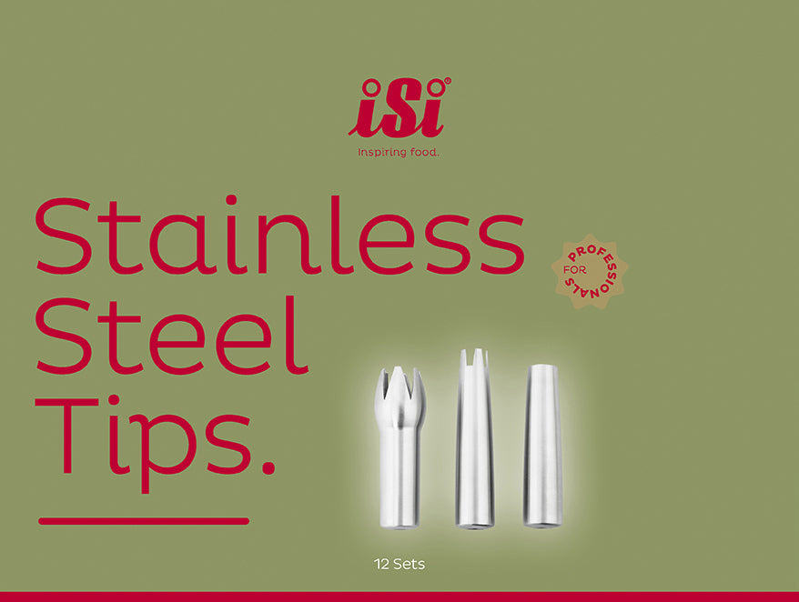 iSi Spuitmondjes rvs blister - 3 stuks