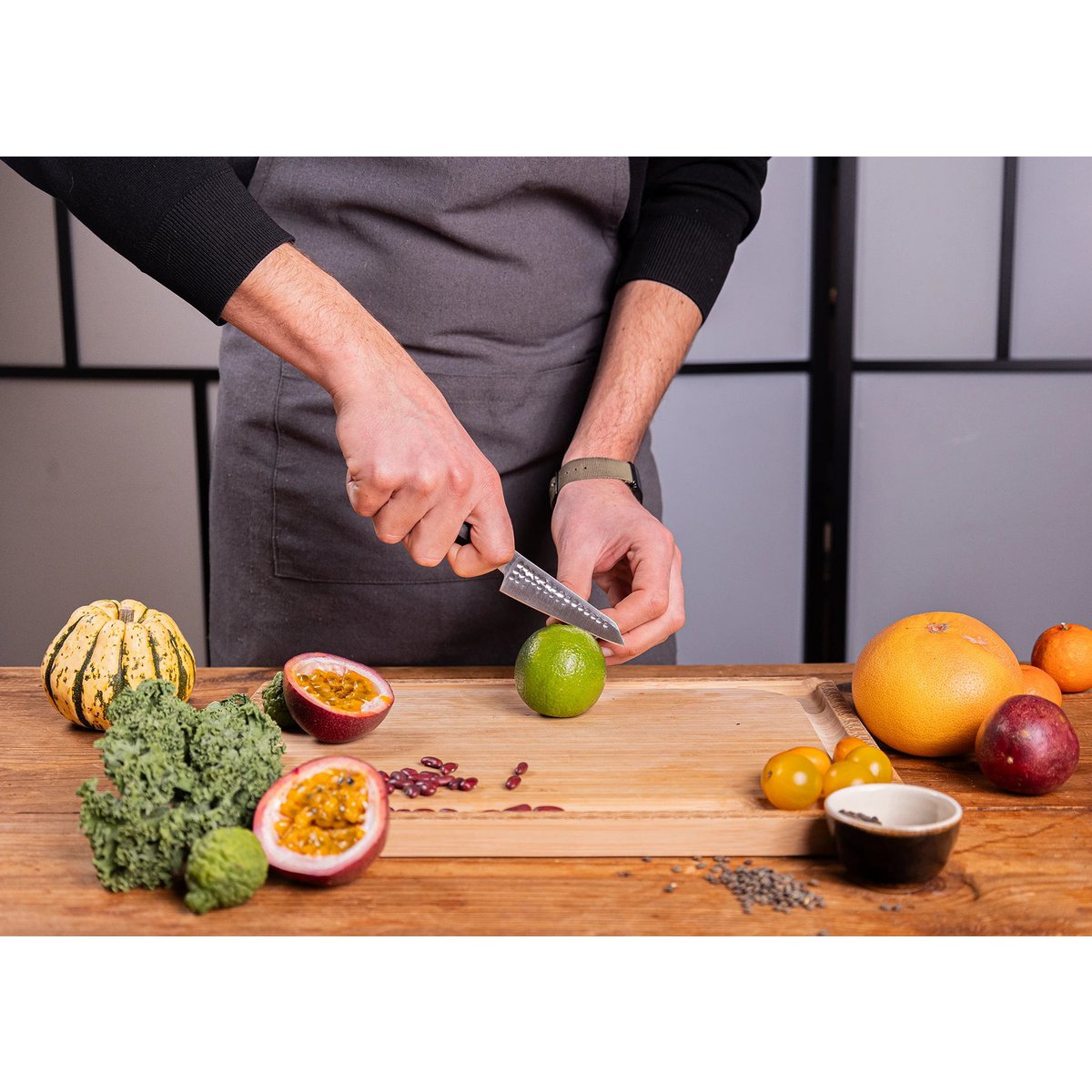 Kotai Kiritsuke Mes 90 mm – Japans Bunka Schilmes - Geleverd in een Luxe bamboe geschenkverpakking