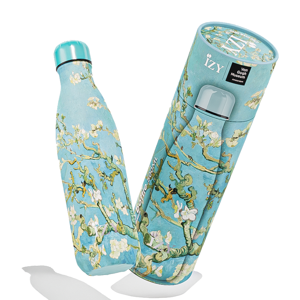 IZY Thermofles - Amandelbloesem | Kunstzinnige RVS Drinkfles 500ML - The Artists Prints