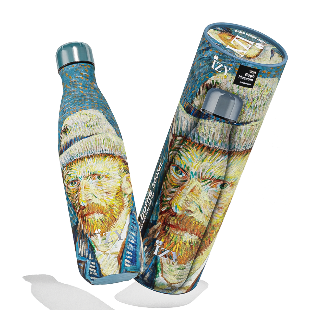 IZY Thermofles - Zelfportret| Kunstzinnige RVS Drinkfles 500ML - The Artists Prints