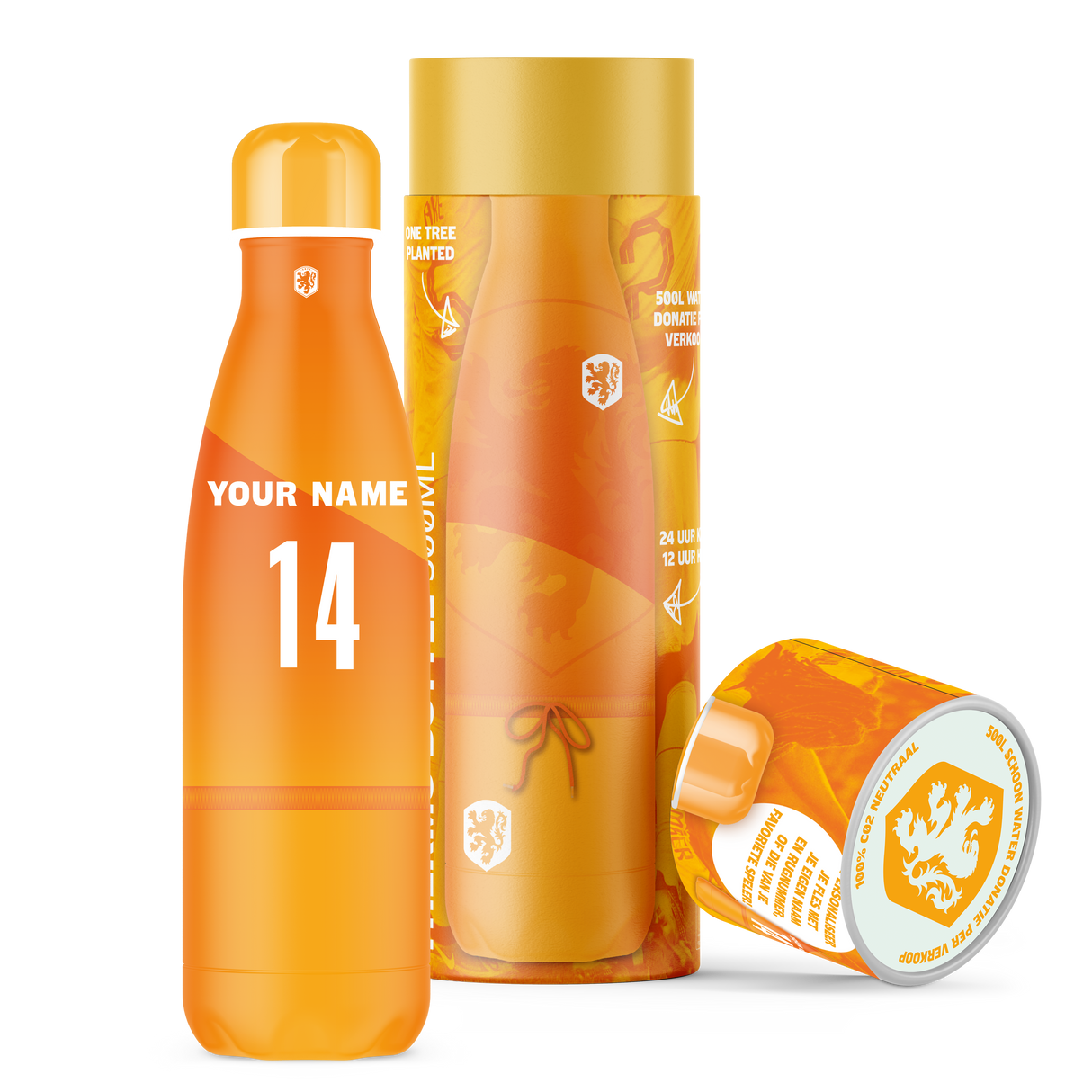 IZY Thermofles - KNVB Editie | 500ML Oranje Supportersfles