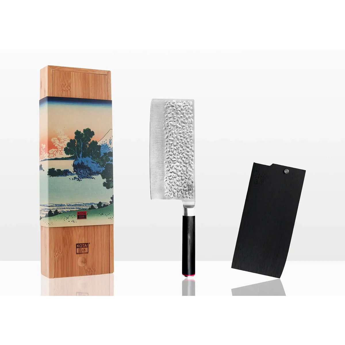 Kotai Hakmes 190 mm – Met Bamboe Saya - Geleverd in een Luxe bamboe geschenkverpakking