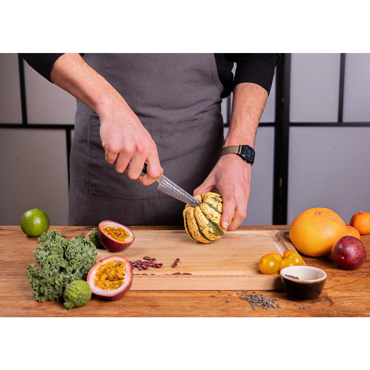 Kotai Bunka Complete Set Deluxe – 4 Messen + Messenzak & Aanzetstaal - Geleverd in een Luxe bamboe geschenkverpakking