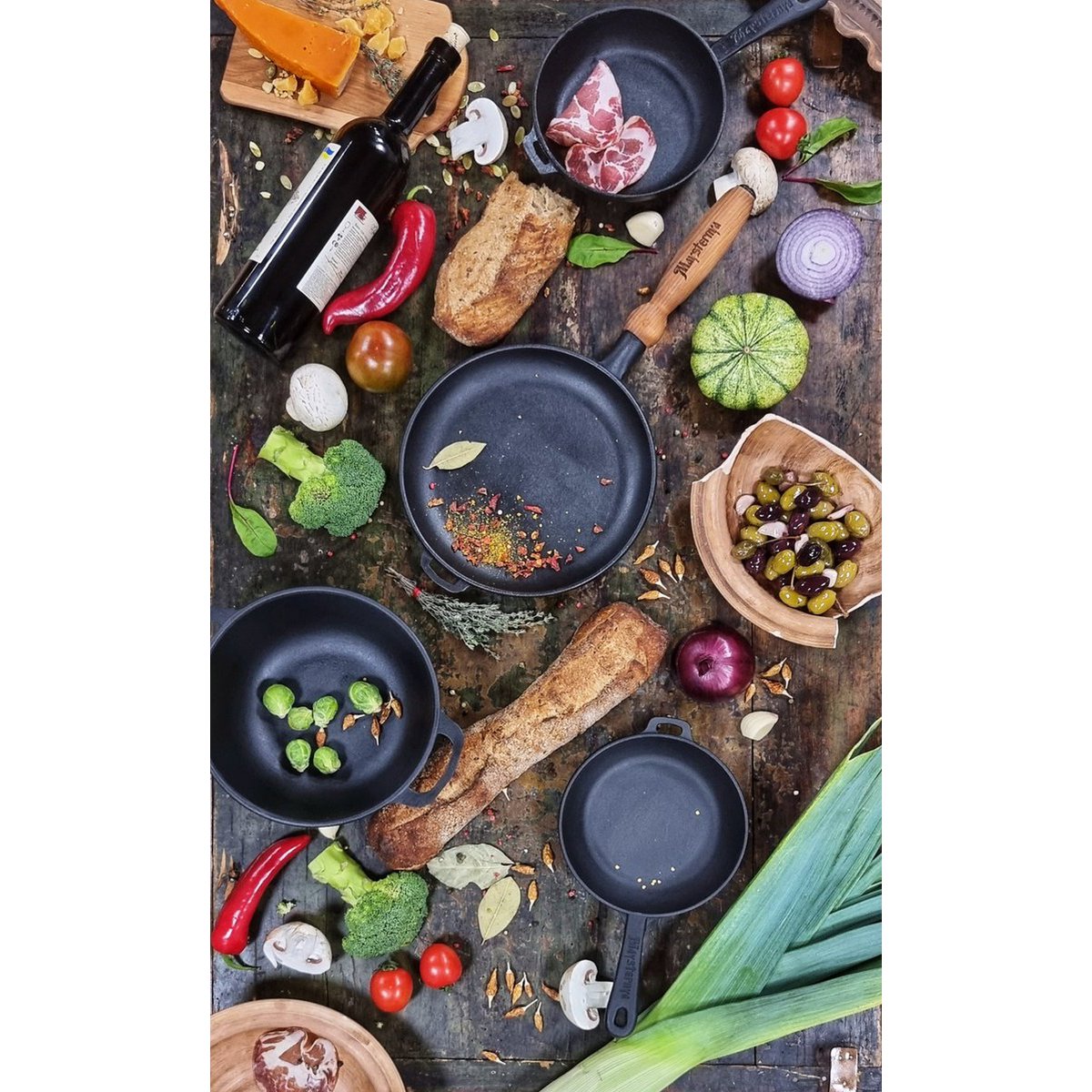 Maysternya Gietijzeren Koekenpan - Ø 16 x 4 cm