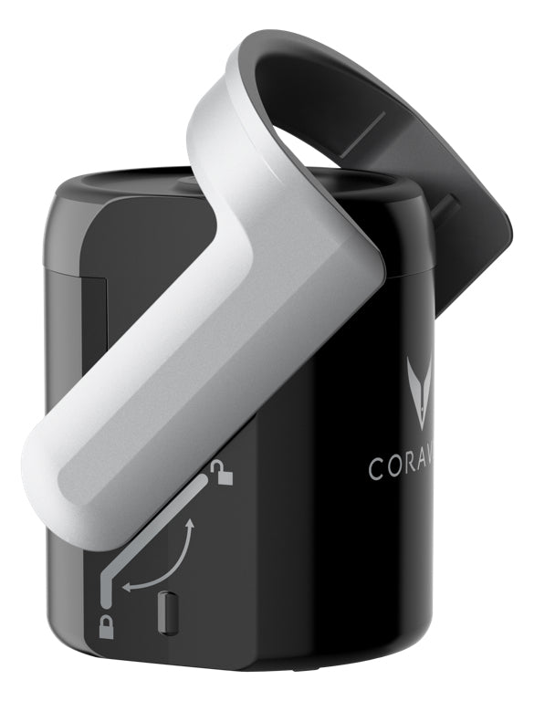 Coravin Sparkling Wine bewaarsysteem - Zwart/zilver