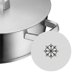 WMF Iconic Kookpan Laag met Deksel – RVS