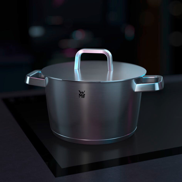 WMF Iconic Kookpan Laag met Deksel – RVS