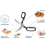 Anysharp 5-in-1 schaar multifunctioneel - Zwart/blauw