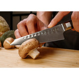 Kotai Bunka Petty Damascus Mes – 135 mm Universeelmes - Geleverd in een Luxe bamboe geschenkverpakking