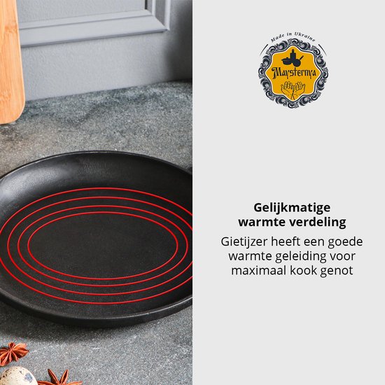 Maysternya Gietijzeren Grillplaat 35 x 35 x 4 cm - Vierkant