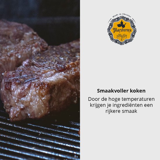 Maysternya Gietijzeren Grillplaat 35 x 35 x 4 cm - Vierkant