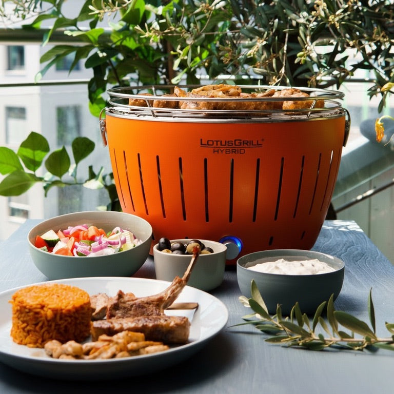 LotusGrill Classic Hybrid - Ø 350 mm - Oranje - Beschikbaar tot 5 personen