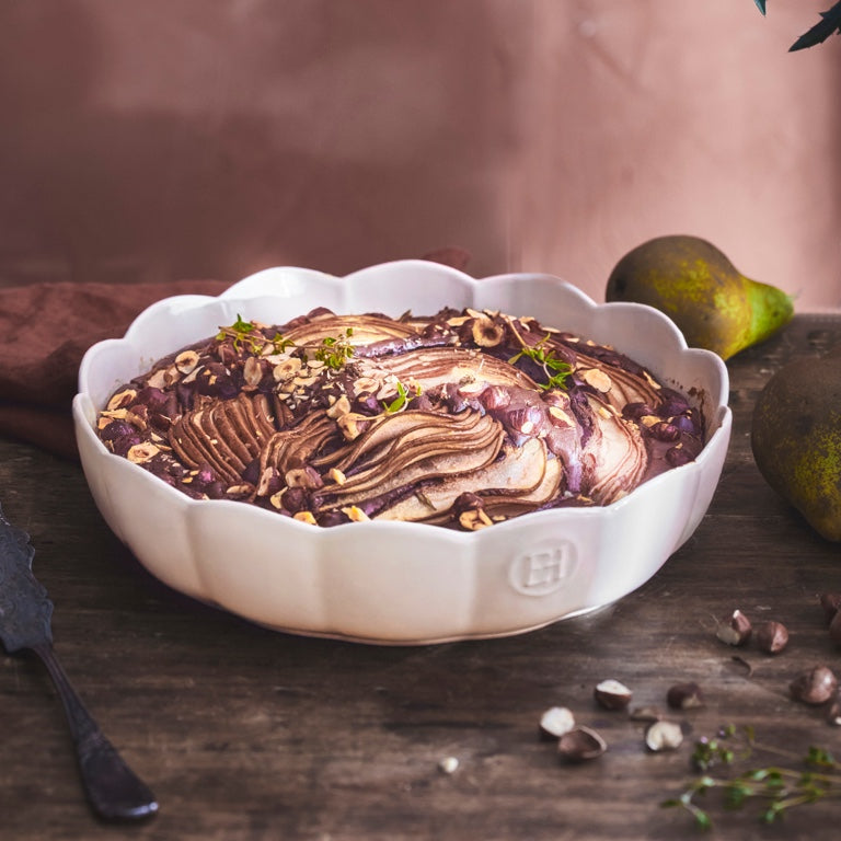 Emile Henry Madeleine Schaal Gegolfd - Ø270mm - Argile