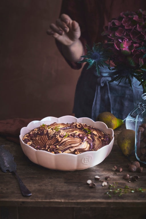 Emile Henry Madeleine Schaal Gegolfd - Ø270mm - Argile