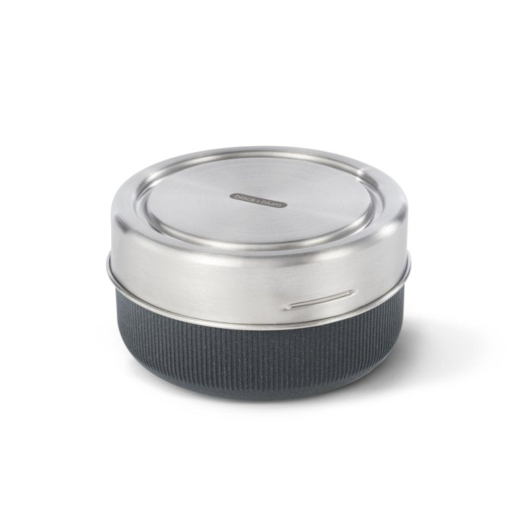Black+Blum Glazen Lunchbox Grijs – Kom 750 ml – Lekvrij, Duurzaam & Stijlvol