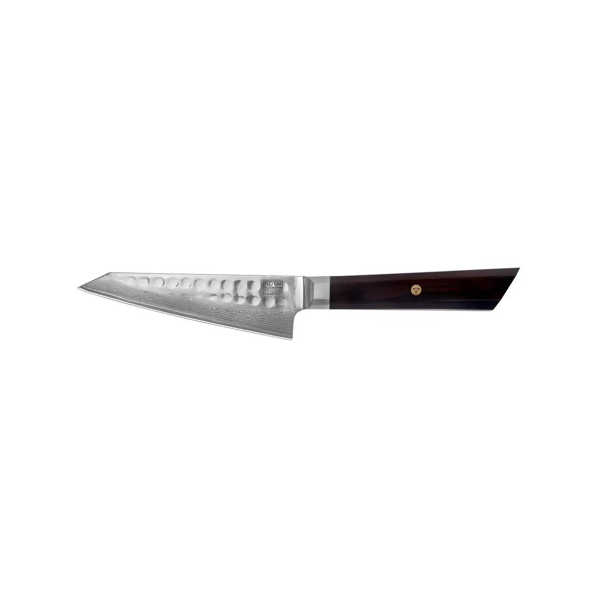 Kotai Bunka Petty Damascus Mes – 135 mm Universeelmes - Geleverd in een Luxe bamboe geschenkverpakking