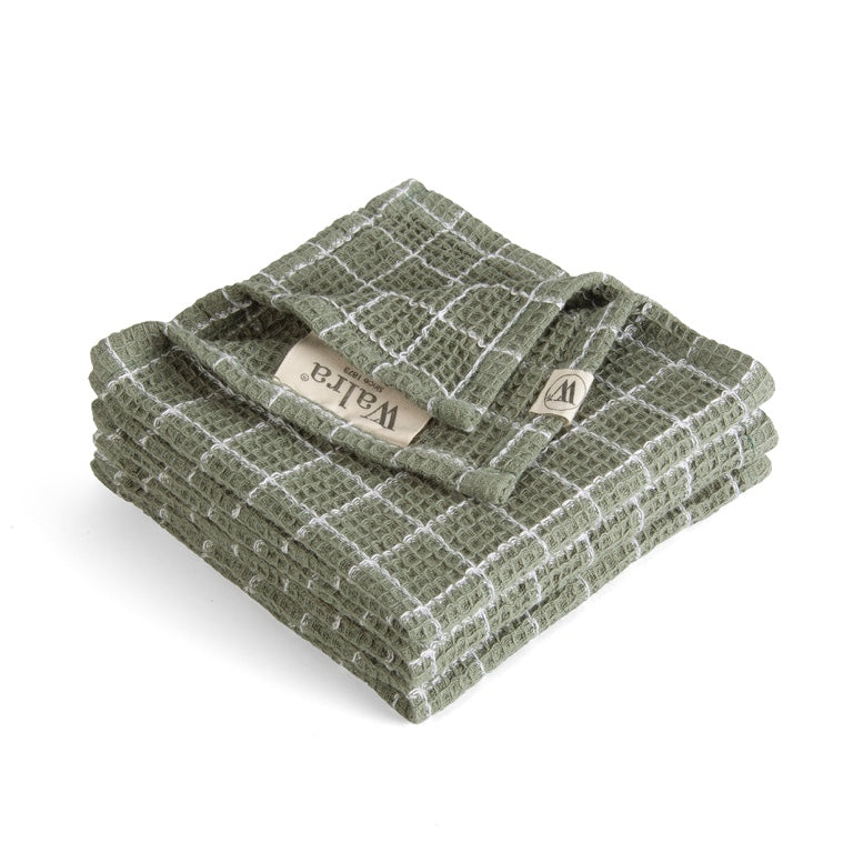Walra Vaatdoekenset Dry with Cubes – 3-delig – Katoen