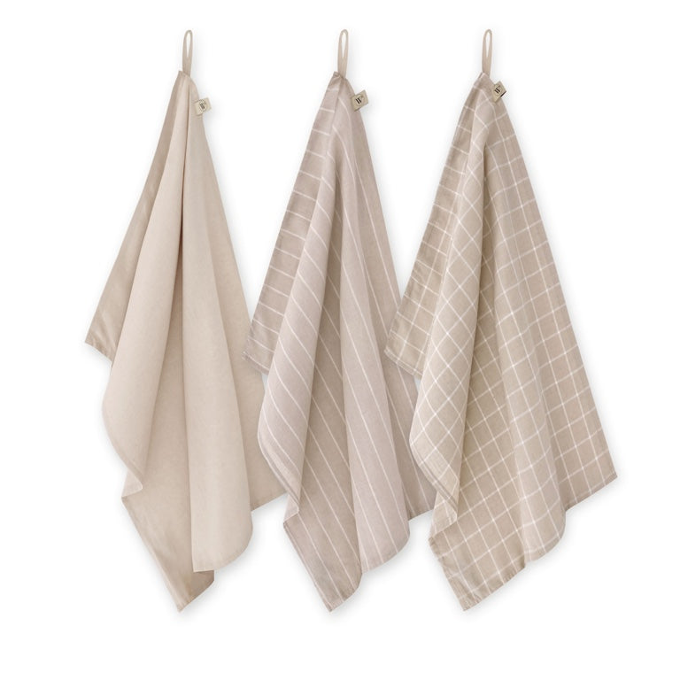 Walra Keukenset Lovely Linen – 3-delig – Luxe & Natuurlijk