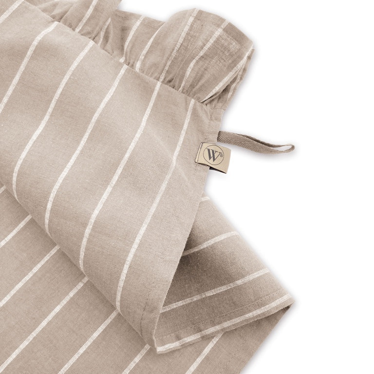 Walra Keukenset Lovely Linnen Ruffles Beige – 3-delig – Elegant & Natuurlijk