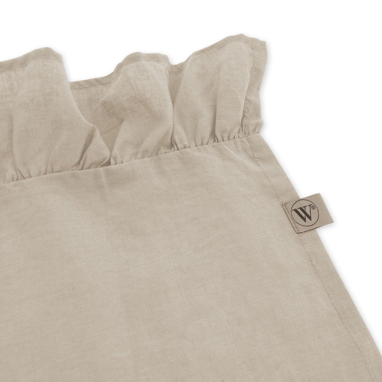 Walra Tafelkleed Lovely Linnen Ruffles - 140x320cm - Naturel