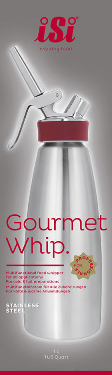 iSi Gourmet Whip Plus RVS 0.5 Liter  – Veelzijdige slagroom- en kooksyfoon