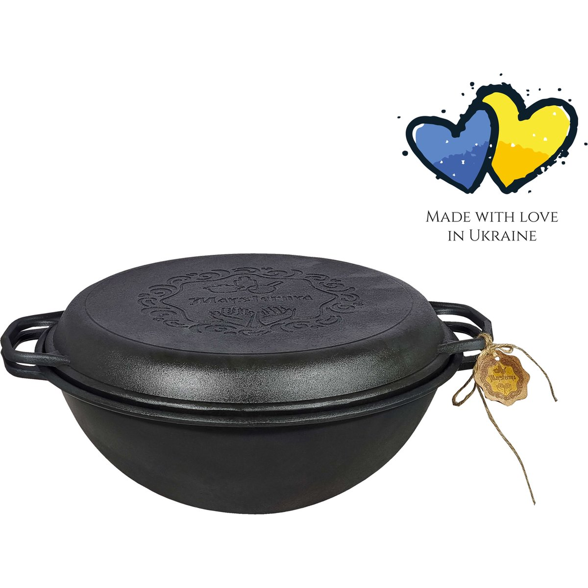 Maysternya Gietijzeren Dutch Oven - Verschillende maten verkrijgbaar - Voor alle warmtebronnen