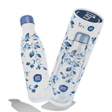 IZY Drinkfles - Heinen Delfts Blue | Luxe Thermofles 500ML met Delfts Blauw Design