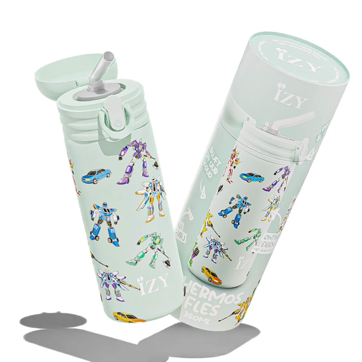 IZY Kids Thermofles - Ontwerp je Eigen Fles | 350ML Kinderdrinkfles