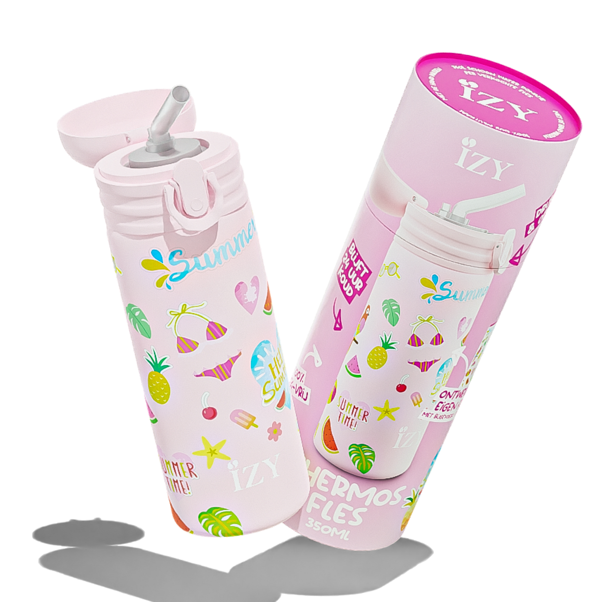IZY Kids Thermofles - Ontwerp je Eigen Fles | 350ML Kinderdrinkfles