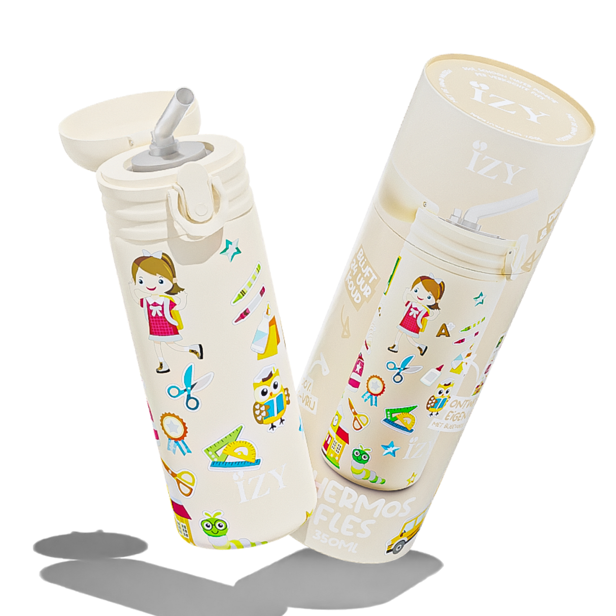 IZY Kids Thermofles - Ontwerp je Eigen Fles | 350ML Kinderdrinkfles