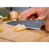 Kotai Bunka Petty Damascus Mes – 135 mm Universeelmes - Geleverd in een Luxe bamboe geschenkverpakking