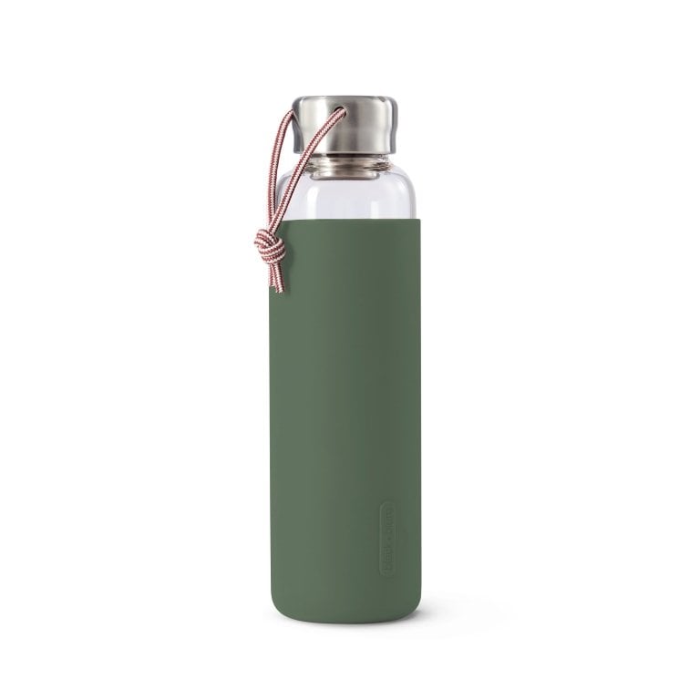 Black+Blum Glas Waterfles 0,6 L - Groen - 100 % Lekvrij, Elegantie & Duurzaamheid